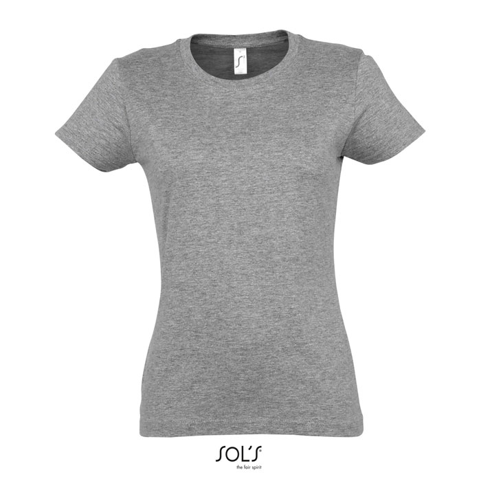 Tshirt femme publicitaire coton 190g - IMPERIAL Gris chiné